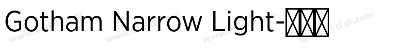 Gotham Narrow Light字体转换